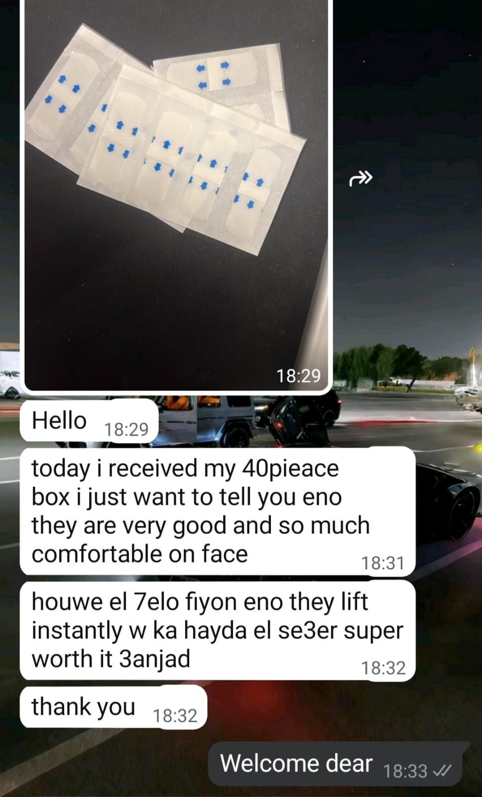 Instant Lifting Tapes For Tired Faces  ( 40 pieces )